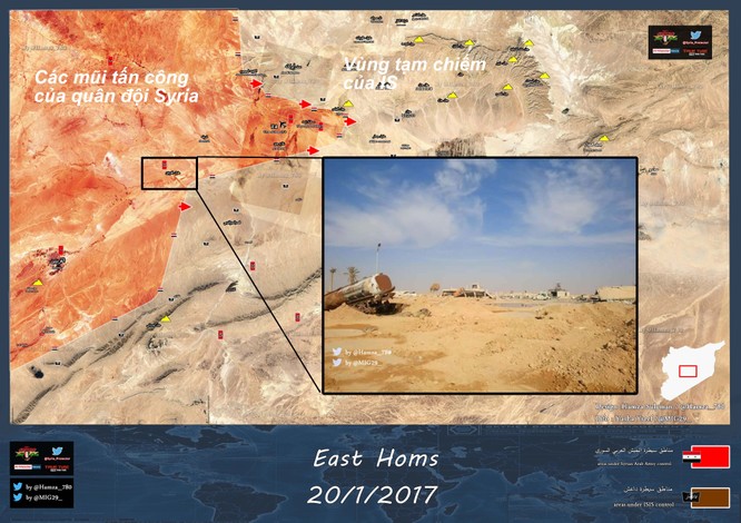 Quân đội Syria chọc thủng tuyến phòng thủ IS, giải vây căn cứ ảnh 1