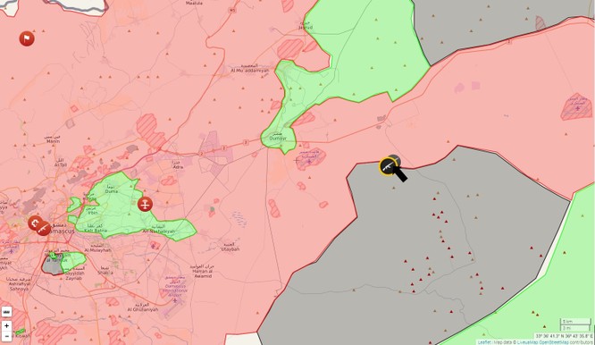 Chiến sự Syria: IS bất ngờ tấn công sân bay ngoại ô Damascus ảnh 1