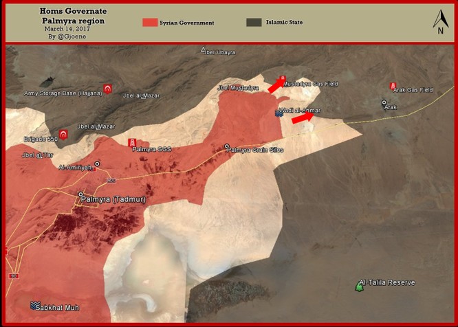 Chiến sự Palmyra: Trực thăng Nga càn quét, quân đội Syria tiến đánh về tử địa Deir Ezzor ảnh 1