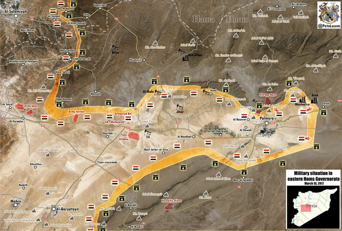Chiến sự Palmyra: Quân đội Syria xốc tới đánh đuổi IS ảnh 1