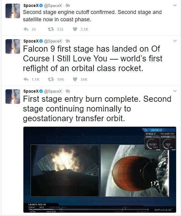Công ty Space X hoàn thành thử nghiệm thành công tên lửa đẩy sử dụng nhiều lần ảnh 1