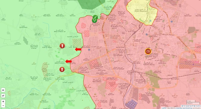 Chiến sự Syria: Quân Assad đọ súng dữ dội với phiến quân phía tây Aleppo ảnh 1