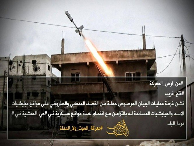 Lính Syria nã súng chống tăng thổi tung xe phiến quân, tử chiến tại Daraa ảnh 1