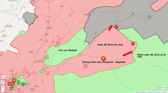 Quân đội Syria đánh dẹp phiến quân dọc tuyến cao tốc Damascus-Baghdad ảnh 2