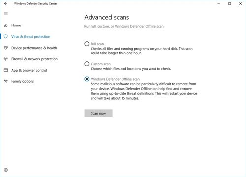 Diệt virus dễ dàng hơn với Windows Defender Offline ảnh 3