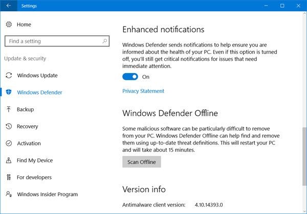 Diệt virus dễ dàng hơn với Windows Defender Offline ảnh 1