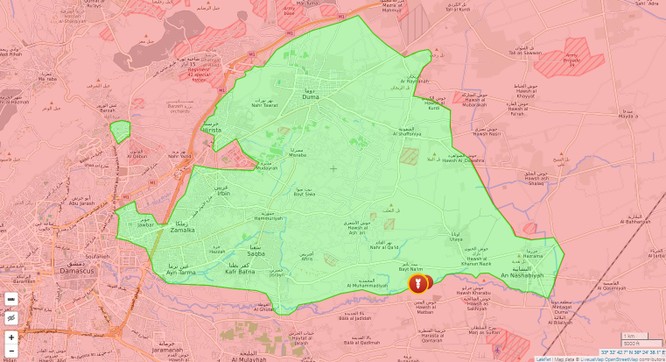 Chiến sự Syria: Quân chính phủ lại tấn công phiến quân cố thủ ngoại ô Damascus ảnh 1