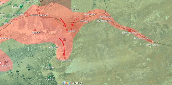 Quân Assad đồng loạt tấn công tam giác biên giới Iraq, Jordan, Syria ảnh 2