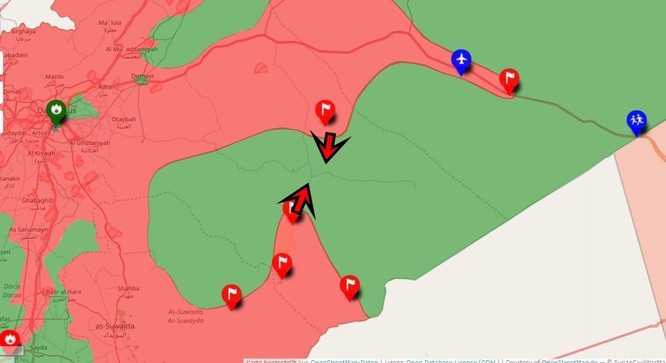 Quân Assad đồng loạt tấn công tam giác biên giới Iraq, Jordan, Syria ảnh 3