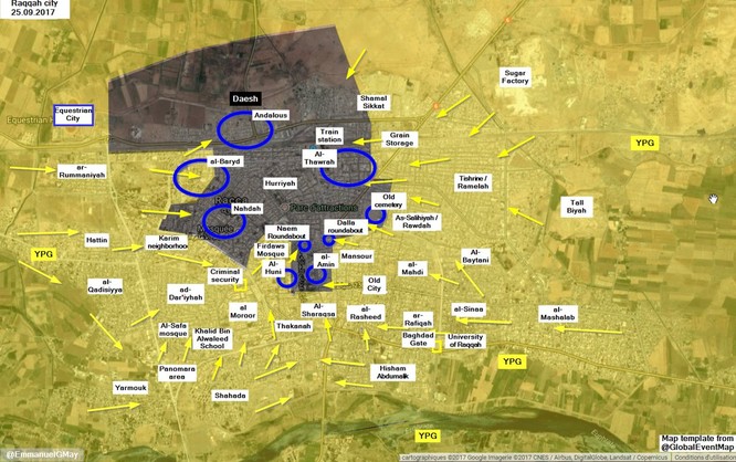 Phiến quân IS kịch chiến khốc liệt người Kurd tại Raqqa (video) ảnh 1