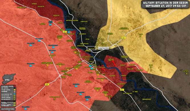 Nga càn quét, quân đội Syria gắng kết liễu IS tại chảo lửa Deir Ezzor (video) ảnh 1