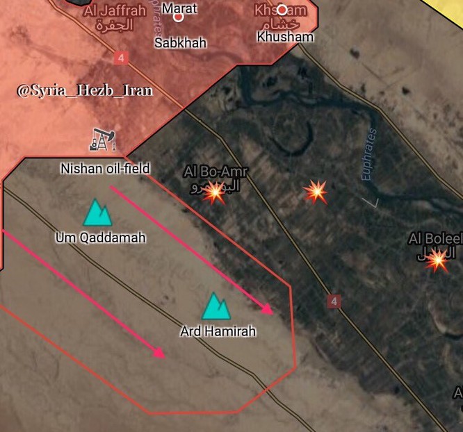 Nga yểm trợ mãnh liệt, quân đội Syria tung đòn tấn công IS dọc Euphrates ảnh 1