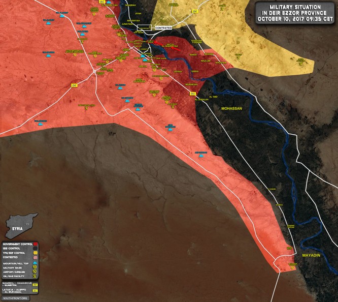 Quân đội Syria tiến đánh ác liệt IS ở Deir Ezzor, chiếm cầu trên sông Euphrates (video) ảnh 1