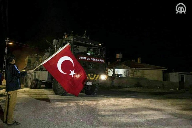 Thổ Nhĩ Kỳ điều binh vào lãnh thổ Syria, liên thủ với phiến quân khủng bố (video) ảnh 5