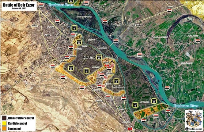 Quân Syria tấn công dữ dội, IS tháo chạy khỏi 5 thị trấn ở Deir Ezzor ảnh 1