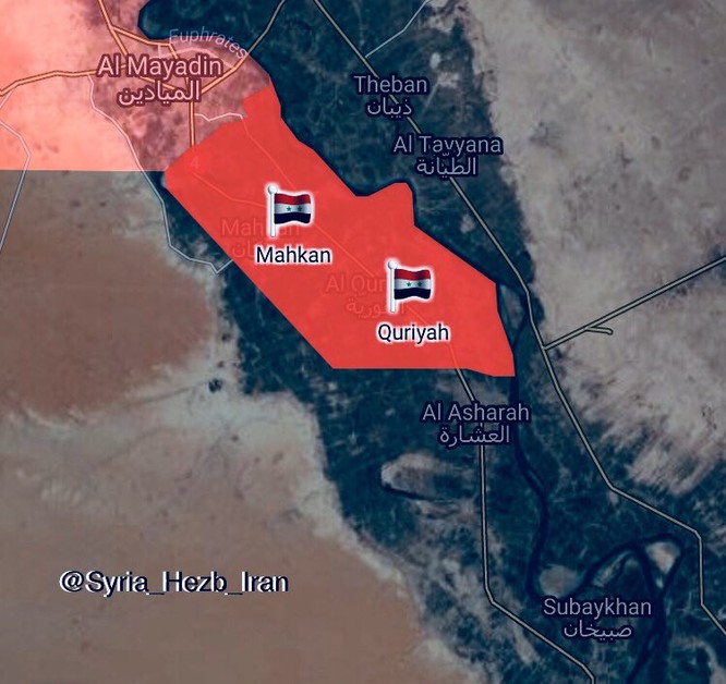 Quân Syria chiếm hàng loạt cứ địa IS, tấn công từ Mayadeen về biên giới Iraq-Syria (video) ảnh 2
