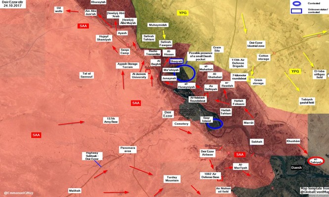 Quân đội Syria tấn công IS dọc bờ đông Euphrates, chiếm 2 cứ địa phiến quân ảnh 2