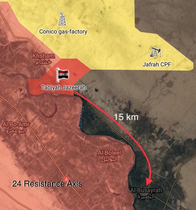 Quân đội Syria tấn công IS dọc bờ đông Euphrates, chiếm 2 cứ địa phiến quân ảnh 1