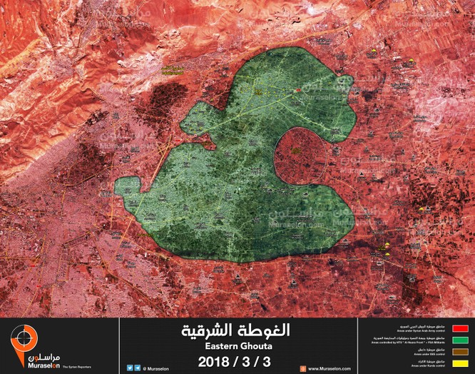 “Hổ Syria” chủ công xung trận chiếm thị trấn trọng yếu, sắp chia cắt Đông Ghouta ảnh 1