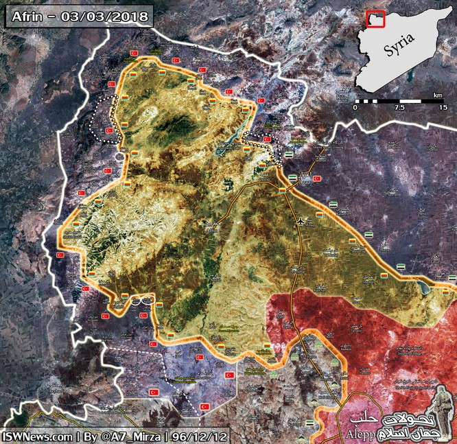 Người Kurd Syria vỡ trận, liên quân Thổ Nhĩ Kỳ chiếm nhiều địa bàn ở Afrin ảnh 1