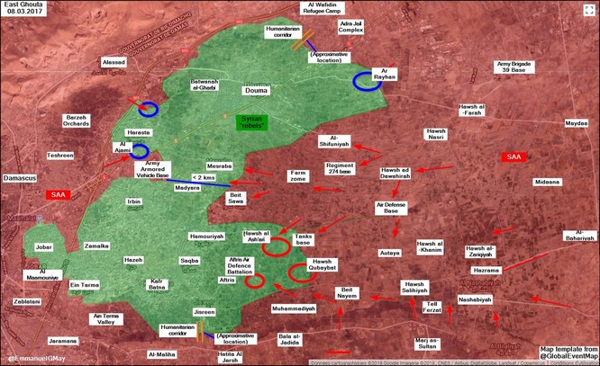 “Hổ Syria” bất ngờ tung đòn chiếm căn cứ ở Đông Ghouta, chiến tuyến Hồi giáo sụp đổ ảnh 1