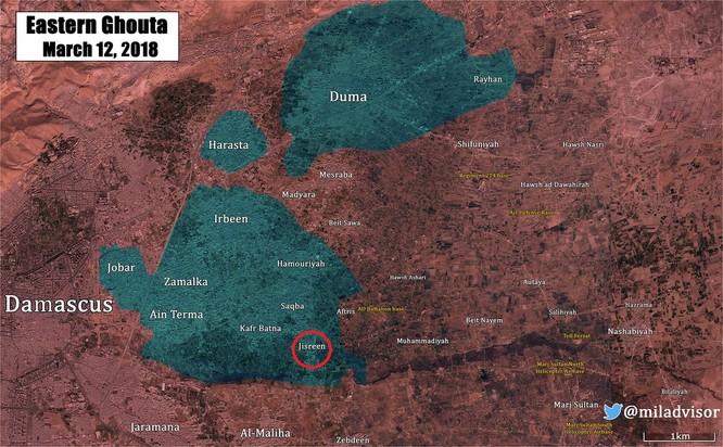 “Sư đoàn thép” Syria quyết đánh gục phe thánh chiến tử thủ Đông Ghouta ảnh 1