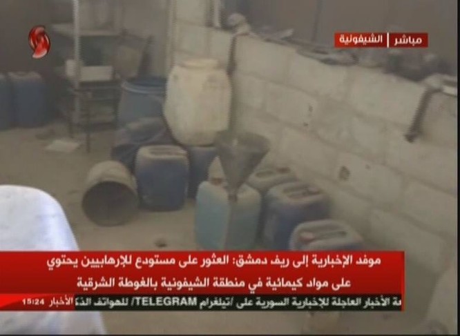 Quân đội Syria chiếm xưởng vũ khí hóa học lớn của phe thánh chiến ở Đông Ghouta ảnh 2