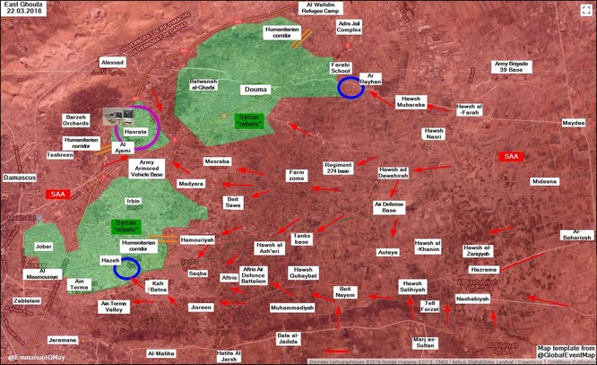 Phe thánh chiến đầu hàng, nộp 4 quận tại tử địa Đông Ghouta cho quân đội Syria ảnh 1