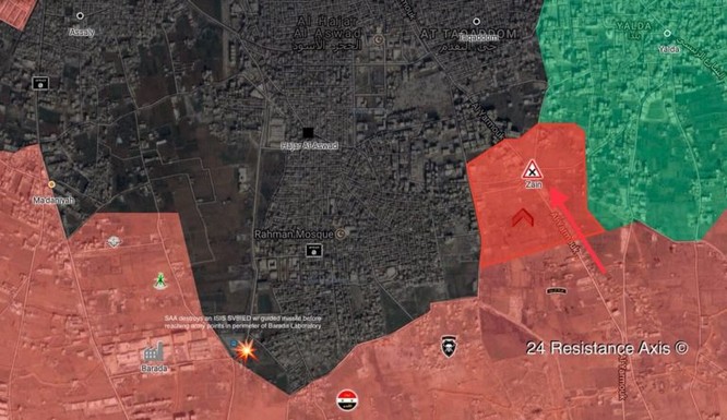 Quân đội Syria giáng đòn chí mạng vào IS tử thủ ven Damascus ảnh 1