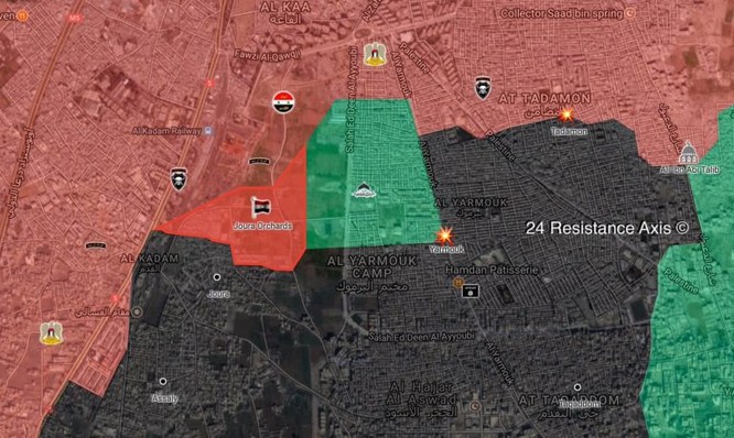 Quân đội Syria chuyển hướng đánh diệt IS cố thủ nam Damascus ảnh 1