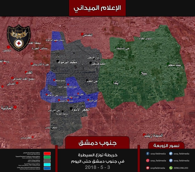 Nga dội lửa, quân đội Syria hợp vây chia cắt IS trong nồi hầm nam Damascus ảnh 1