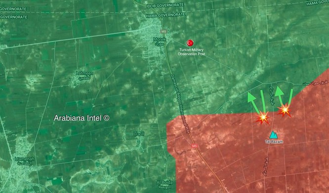 Quân đội Syria dội lửa hủy diệt phe thánh chiến tấn công trên mặt trận bắc Hama ảnh 1