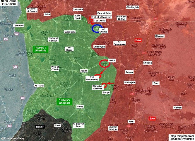 Phe thánh chiến đầu hàng, quân đội Syria bắt đầu tiếp nhận vũ khí ở Daraa ảnh 1
