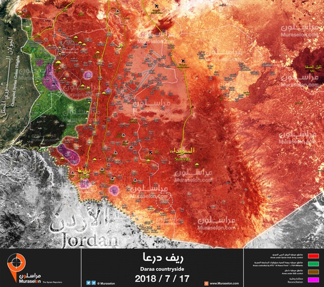 Quân đội Syria xung trận chiếm liên tiếp 6 cứ địa, 3 cao điểm thánh chiến ở Daraa ảnh 1