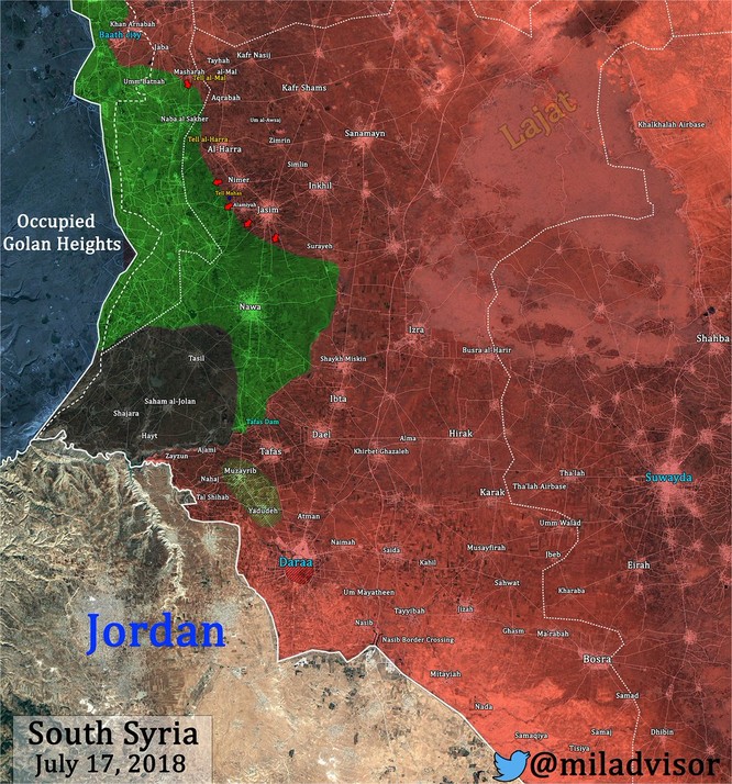 Quân đội Syria xung trận chiếm liên tiếp 6 cứ địa, 3 cao điểm thánh chiến ở Daraa ảnh 3