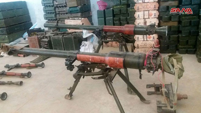Quân đội Syria phát hiện kho vũ khí phương Tây của phe thánh chiến ở Qunetra ảnh 3