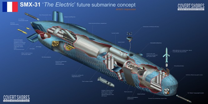 Hải quân Pháp phát triển tàu ngầm siêu hiện đại dạng cá voi ảnh 1