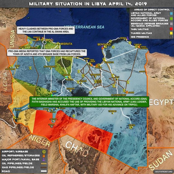 Không quân Quân đội Quốc gia Libya (LNA) đánh phá dữ dội dân quân chính phủ ảnh 3