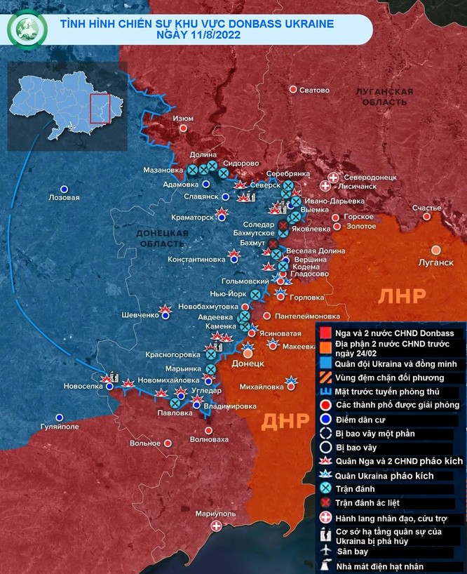 Quân đội Nga, dân quân Donbass tiến công trên toàn vòng cung miền đông Ukraine ảnh 1