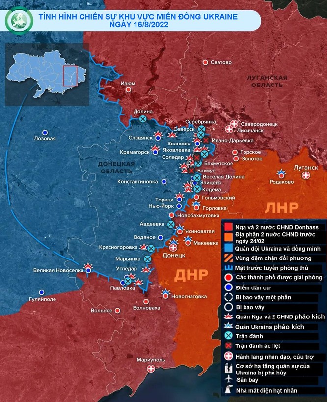 Quân đội Nga, dân quân Donetsk tiến công vào thành phố Bakhmut ảnh 1