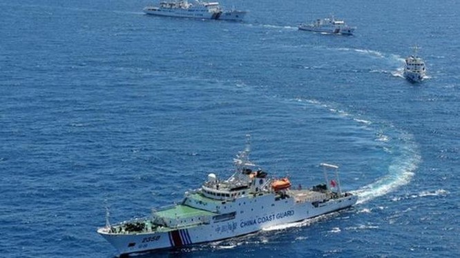 Đội tàu cảnh sát biển Trung Quốc xâm nhập vùng biển đảo Senkaku.
