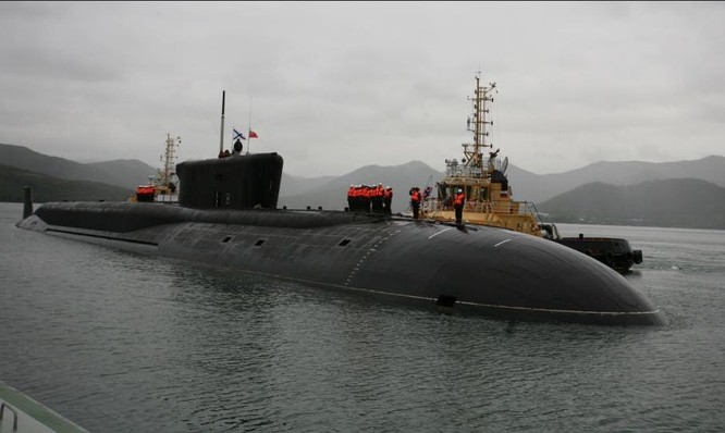 Tàu ngầm hạt nhân chiến lược lớp Borey Nga. Ảnh: Sputnik