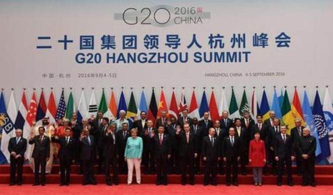 Hội nghị Thượng đỉnh G20 tổ chức tại Hàng Châu, Trung Quốc từ ngày 4 - 5/9/2016. Ảnh: Sina