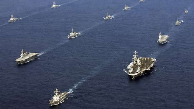 Hải quân Mỹ và Nhật Bản tiến hành tập trận chung ở biển Hoa Đông (ảnh tư liệu)