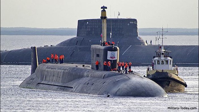 Tàu ngầm hạt nhân chiến lược lớp Borey Nga (ảnh tư liệu)