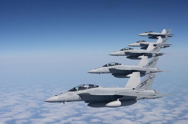 Máy bay chiến đấu F/A-18 Super Hornet Hải quân Mỹ (ảnh tư liệu)
