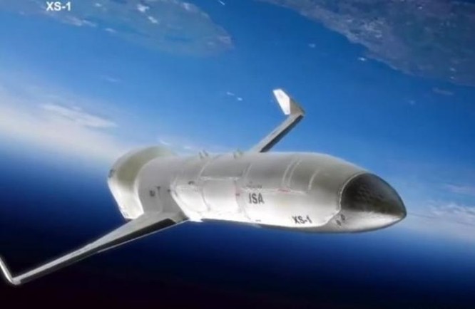 Mô hình máy bay không gian XS-1 của Mỹ. Ảnh: Epochtimes.
