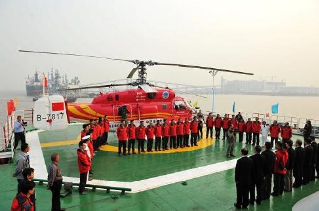 Máy bay trực thăng Tuyết Ưng 12 biên chế ngày 6/11/2013. Ảnh: Gov.cn