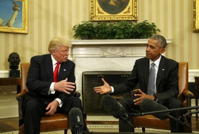 Ông Donald Trump đến Nhà Trắng gặp Barack Obama bàn việc chuyển giao quyền lực.
