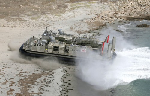 Lực lượng Phòng vệ Biển Nhật Bản tiến hành diễn tập đổ bộ (ảnh tư liệu)